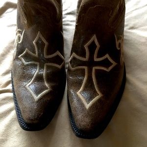 Justin Cross Boots Size 9